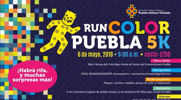 RUN COLOR PUEBLA 5K serial de pueblos mágicos