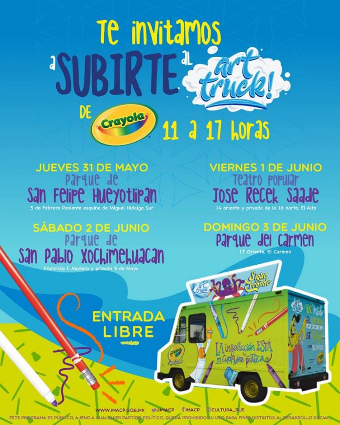 Art Truck de Crayola en Puebla