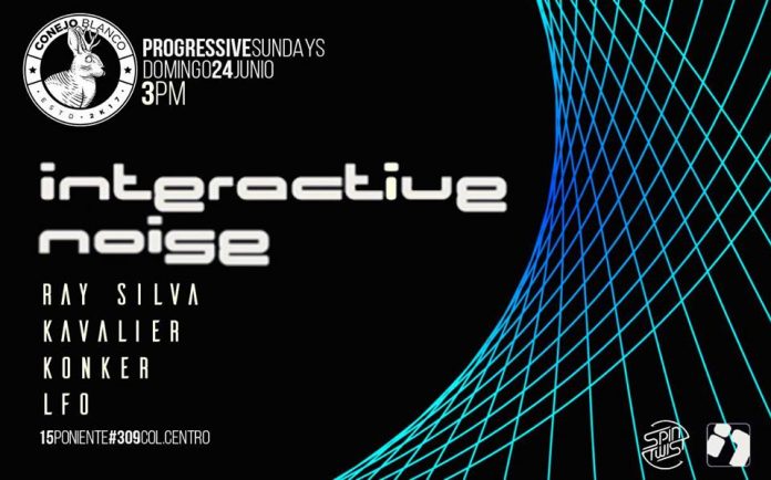 Desde el vecino Edo. de Hidalgo, Cualli Music nos trae una propuesta dominical de talla internacional. Uno de los heroes nacionales del Progressive Trance visita por primera vez Conejo Blanco. // INTERACTIVE NOISE // ▪Kavalier// Live ▪Doppler// Live -Konker -Lfo -Perfect Brain -Ray Silva -Psytroom -Amxxl